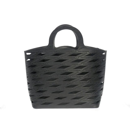 Balenciaga Neo Basket PVC Tote Bag Black 626111