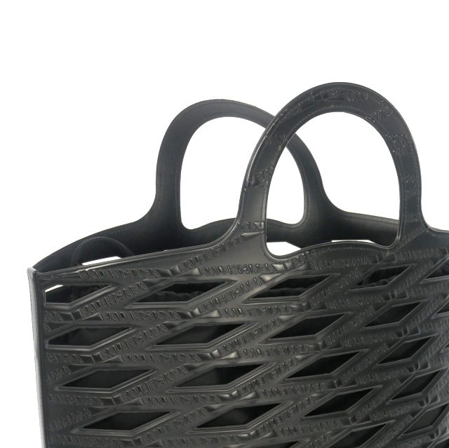 Balenciaga Neo Basket PVC Tote Bag Black 626111