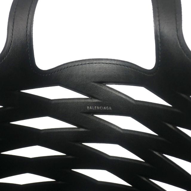 Balenciaga Neo Basket PVC Tote Bag Black 626111