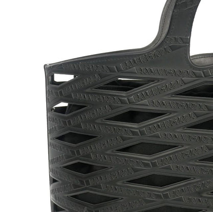 Balenciaga Neo Basket PVC Tote Bag Black 626111