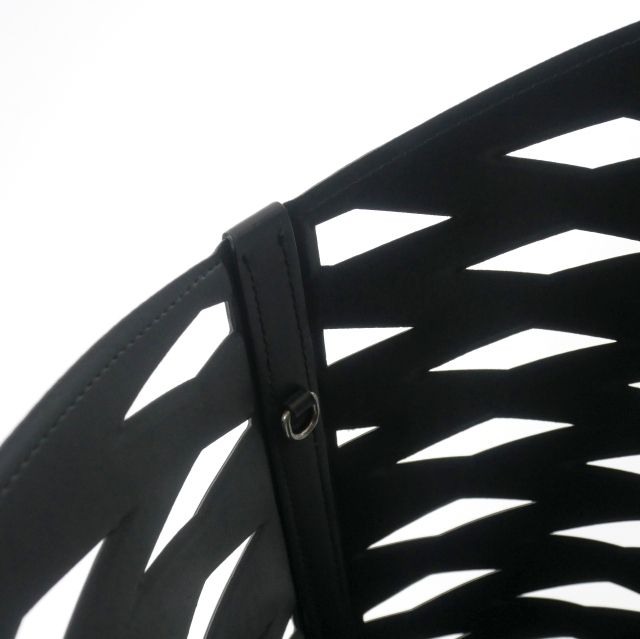 Balenciaga Neo Basket PVC Tote Bag Black 626111