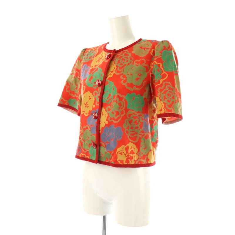 Yves Saint Laurent YVES Saint Laurent Setup Total No Color Jacket Skirt Knee