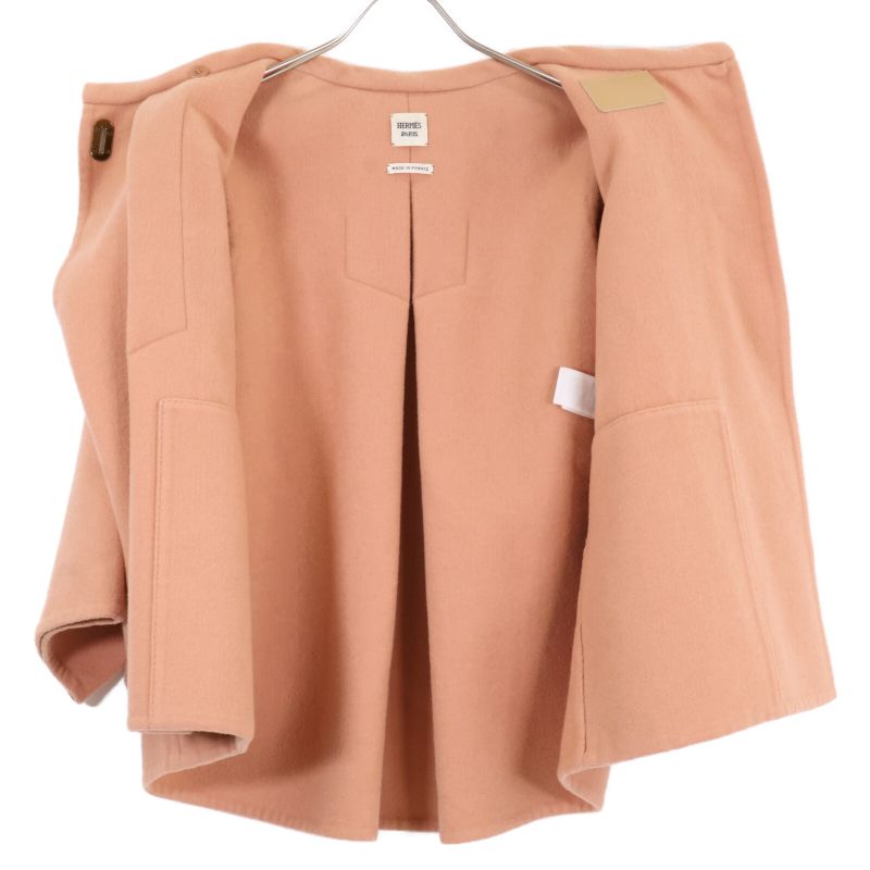 Hermes Lemaire Period 100% Cashmere Short Length Poncho Coat 34