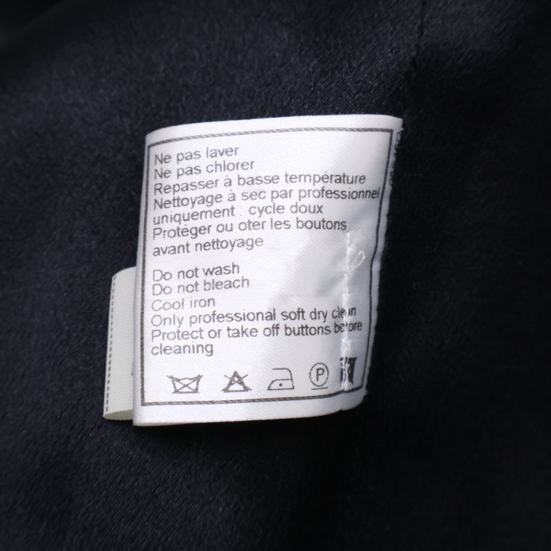 Chanel 97A P09298w02368 Coco Mark Button Wool Double Long Coat 38