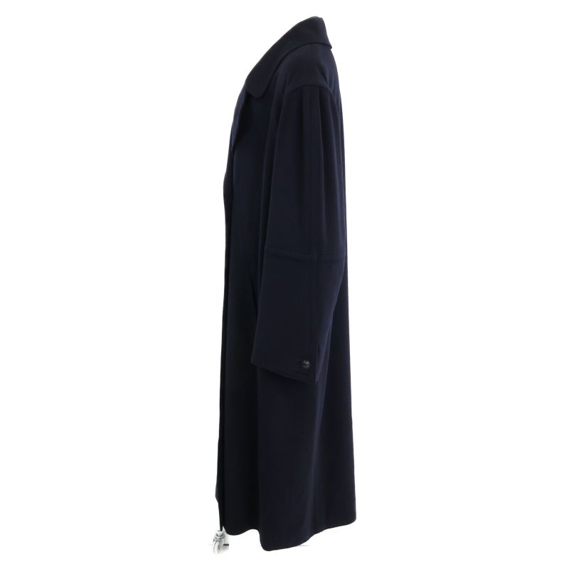 Chanel 97A P09298w02368 Coco Mark Button Wool Double Long Coat 38