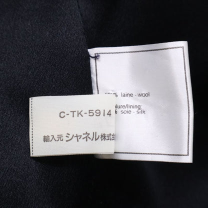 Chanel 97A P09298w02368 Coco Mark Button Wool Double Long Coat 38