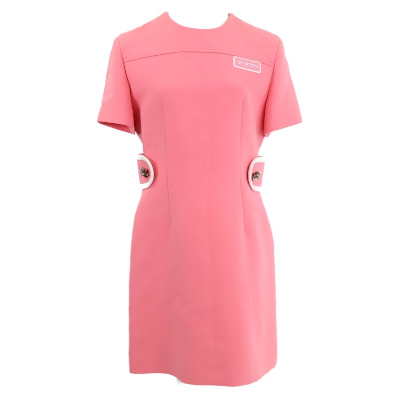 Louis Vuitton 2010 Rw221a HZM Logo Mini Dress 38