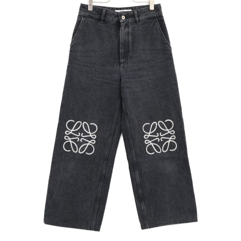 Loewe S359y11xbu Anagram Baggy Denim Pants Jeans 34