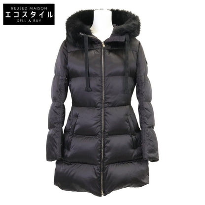 Prada 29p117 Triangle Plate Sheepskin Fur Long Down 38