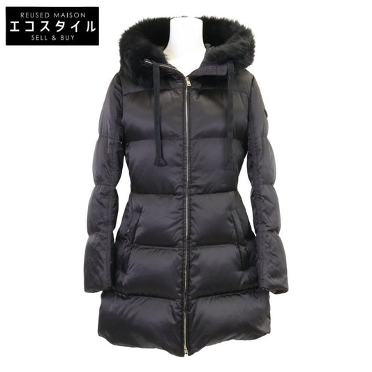 Prada 29p117 Triangle Plate Sheepskin Fur Long Down 38