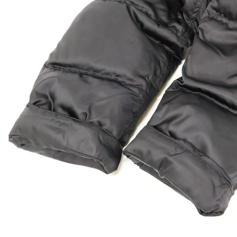 Prada 29p117 Triangle Plate Sheepskin Fur Long Down 38