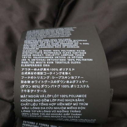 Prada 29p117 Triangle Plate Sheepskin Fur Long Down 38