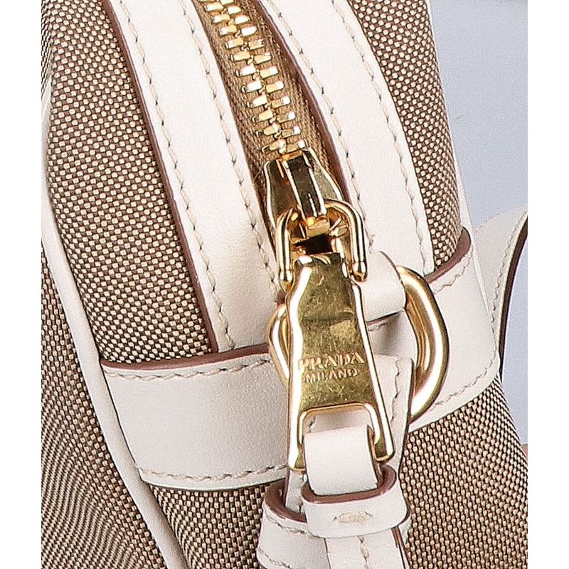Prada 1bh089 Logo Jacquard And Leather