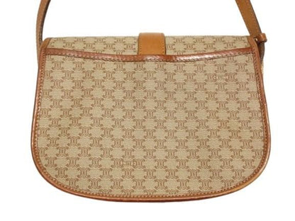 Celine Macadam Shoulder Bag Brown Bag Old AA