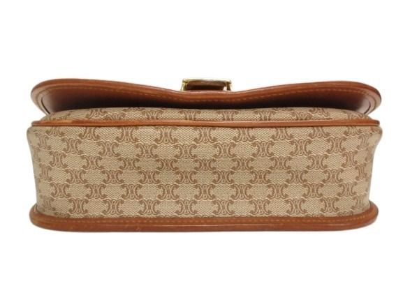 Celine Macadam Shoulder Bag Brown Bag Old AA
