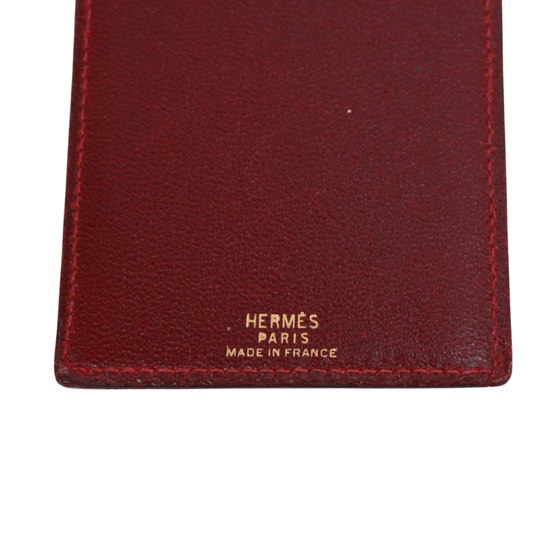 Hermes Flap Notebook Cabas - Leather Red Wallets And Accessories (other)