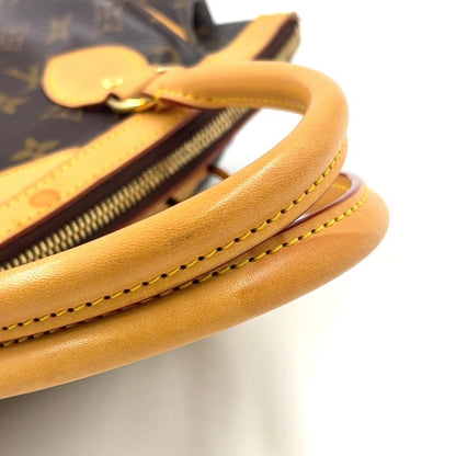 Louis Vuitton Tivoli PM Monogram Leather × PVC Brown Handbag Gold M40143