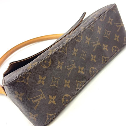 Louis Vuitton Mini Looping Monogram One Shoulder Leather X PVC Brown Handbag