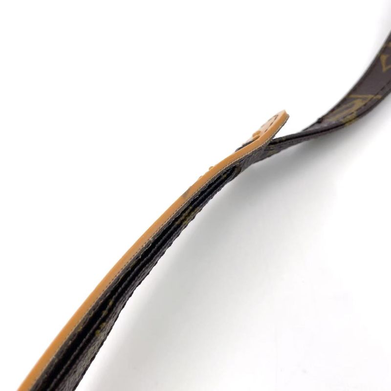 Louis Vuitton Monogram Shoulder Strap PVC Brown And Beige Gold J52315