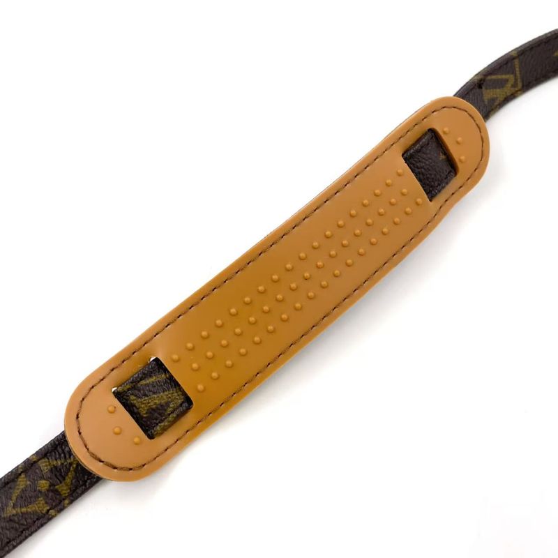 Louis Vuitton Monogram Shoulder Strap PVC Brown And Beige Gold J52315