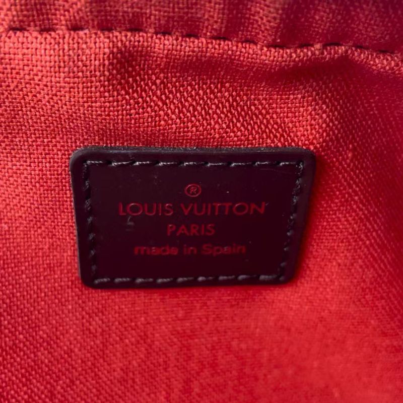 Louis Vuitton Geronimos Damier PVC Brown Body Bag Gold N51994