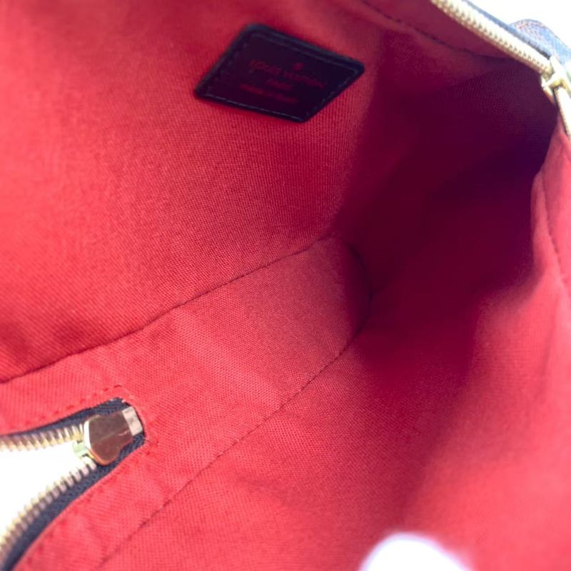 Louis Vuitton Geronimos Damier PVC Brown Body Bag Gold N51994