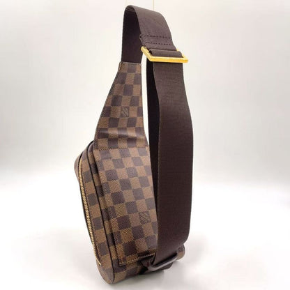 Louis Vuitton Geronimos Damier PVC Brown Body Bag Gold N51994