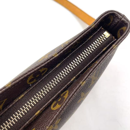Louis Vuitton Trotter Monogram Leather × PVC Brown Shoulder Bag Gold M51240