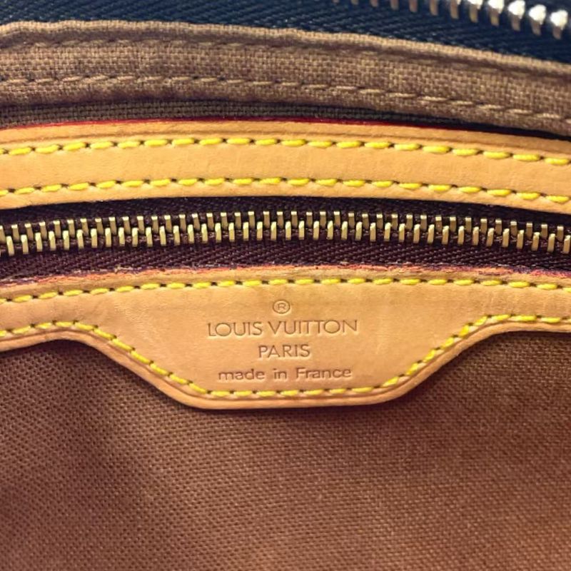 Louis Vuitton Trotter Monogram Leather × PVC Brown Shoulder Bag Gold M51240