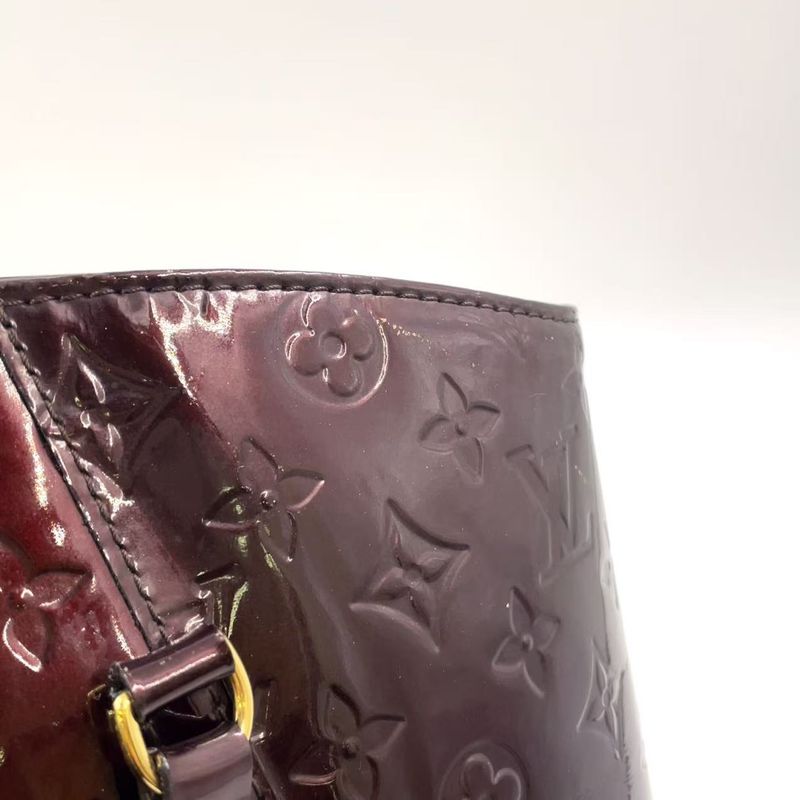 Louis Vuitton Vernis Avalon GM Enamel Bordeaux Tote Bag Gold M91566