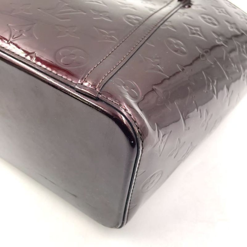 Louis Vuitton Vernis Avalon GM Enamel Bordeaux Tote Bag Gold M91566