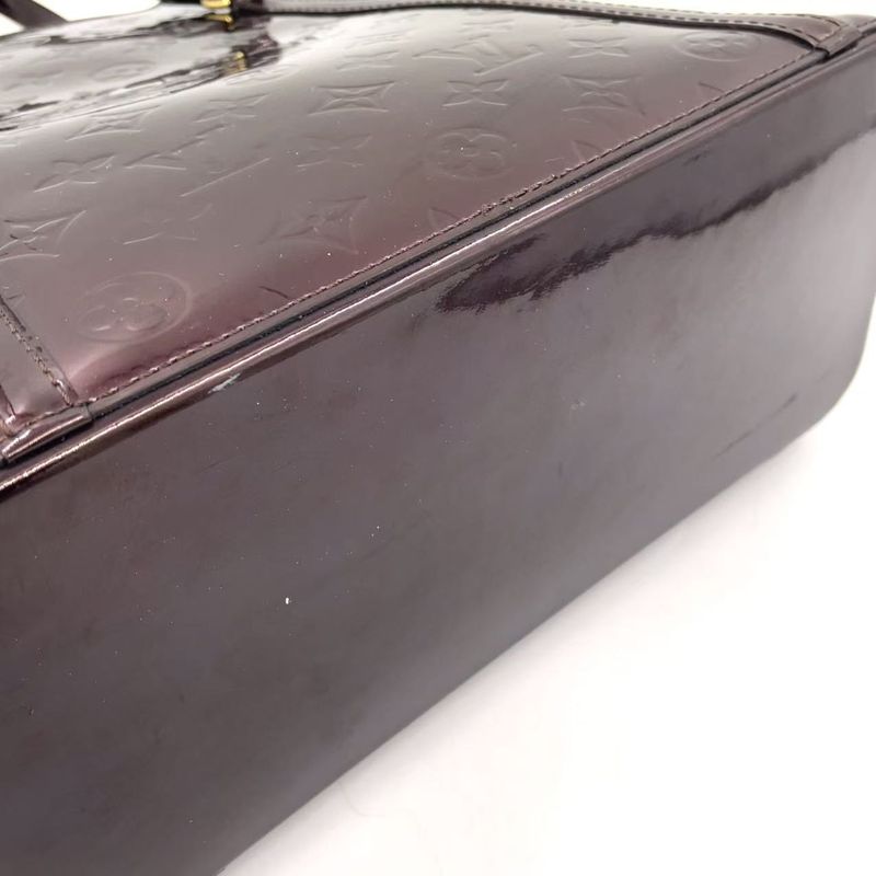 Louis Vuitton Vernis Avalon GM Enamel Bordeaux Tote Bag Gold M91566