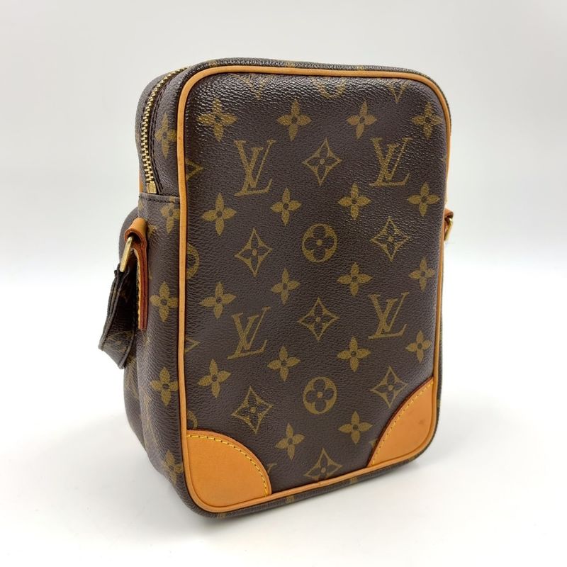 Louis Vuitton Amazon Monogram Leather × PVC Brown Shoulder Bag Gold M45236