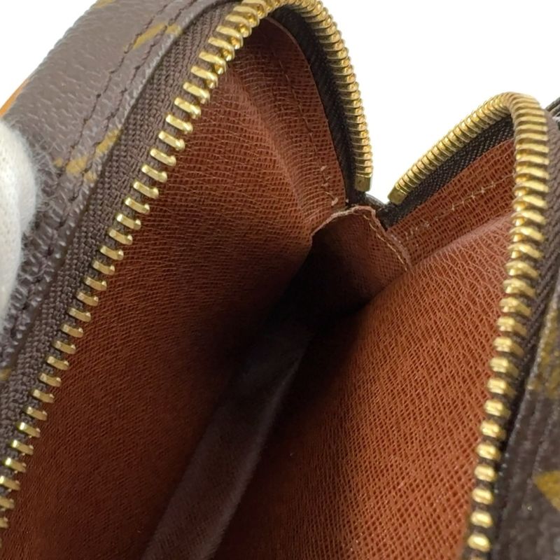 Louis Vuitton Amazon Monogram Leather × PVC Brown Shoulder Bag Gold M45236