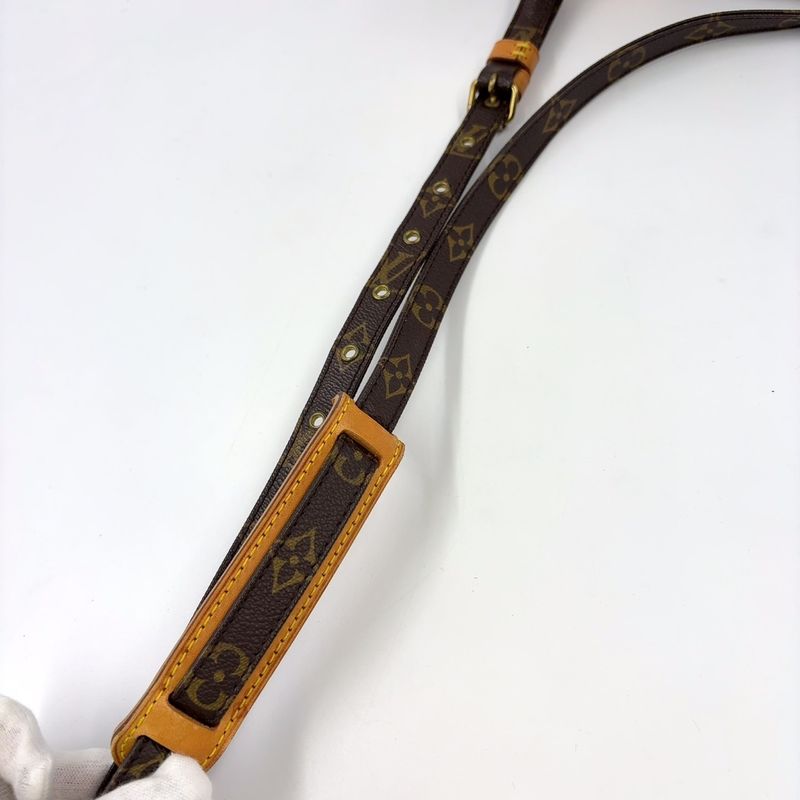Louis Vuitton Amazon Monogram Leather × PVC Brown Shoulder Bag Gold M45236
