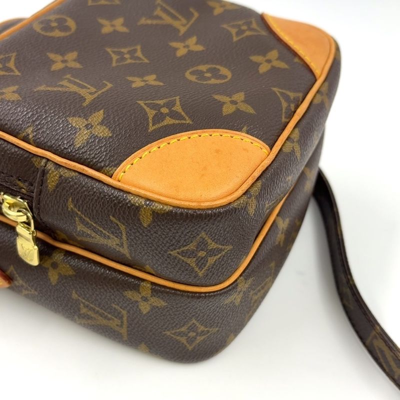 Louis Vuitton Amazon Monogram Leather × PVC Brown Shoulder Bag Gold M45236