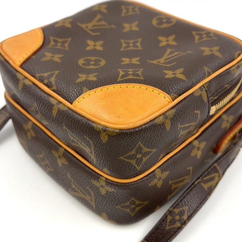 Louis Vuitton Amazon Monogram Leather × PVC Brown Shoulder Bag Gold M45236
