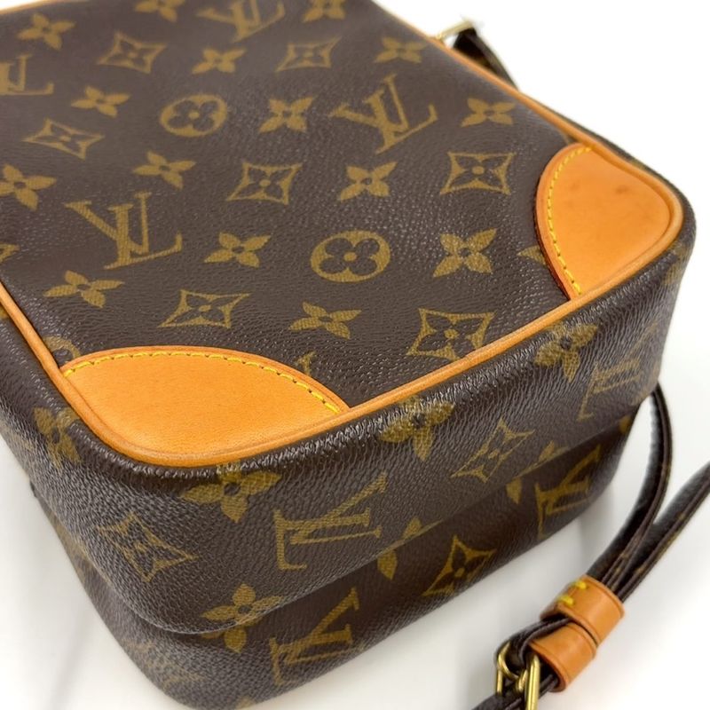 Louis Vuitton Amazon Monogram Leather × PVC Brown Shoulder Bag Gold M45236