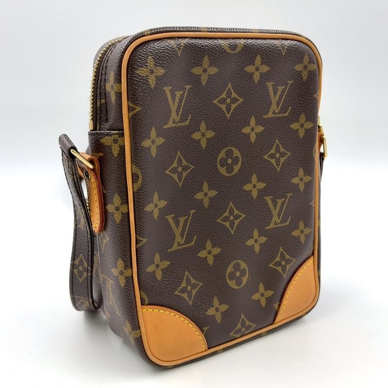 Louis Vuitton Amazon Monogram Leather × PVC Brown Shoulder Bag Gold M45236