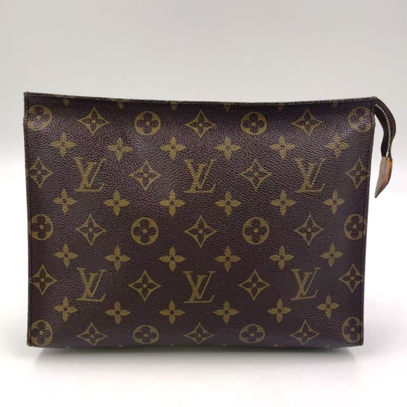 Louis Vuitton Poche Toilette 26 Monogram Production Number Unknown Leather ×PVC