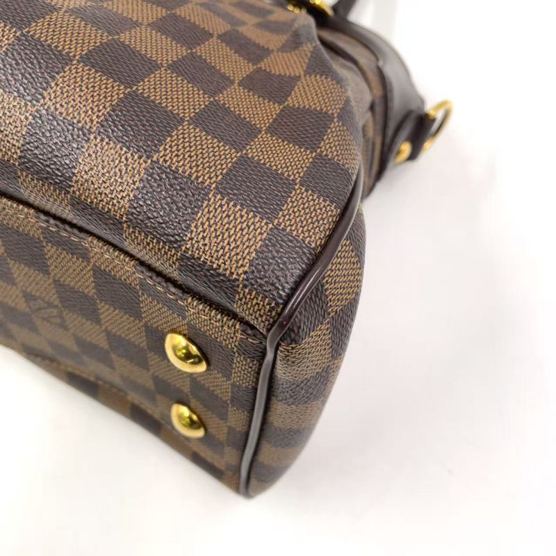Louis Vuitton Trevi PM Damier Ebene Damier Ebene Leather × PVC Brown Handbag