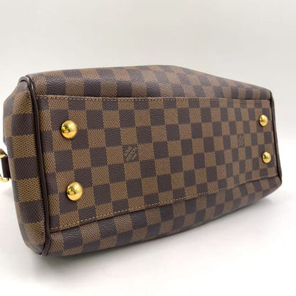 Louis Vuitton Trevi PM Damier Ebene Damier Ebene Leather × PVC Brown Handbag