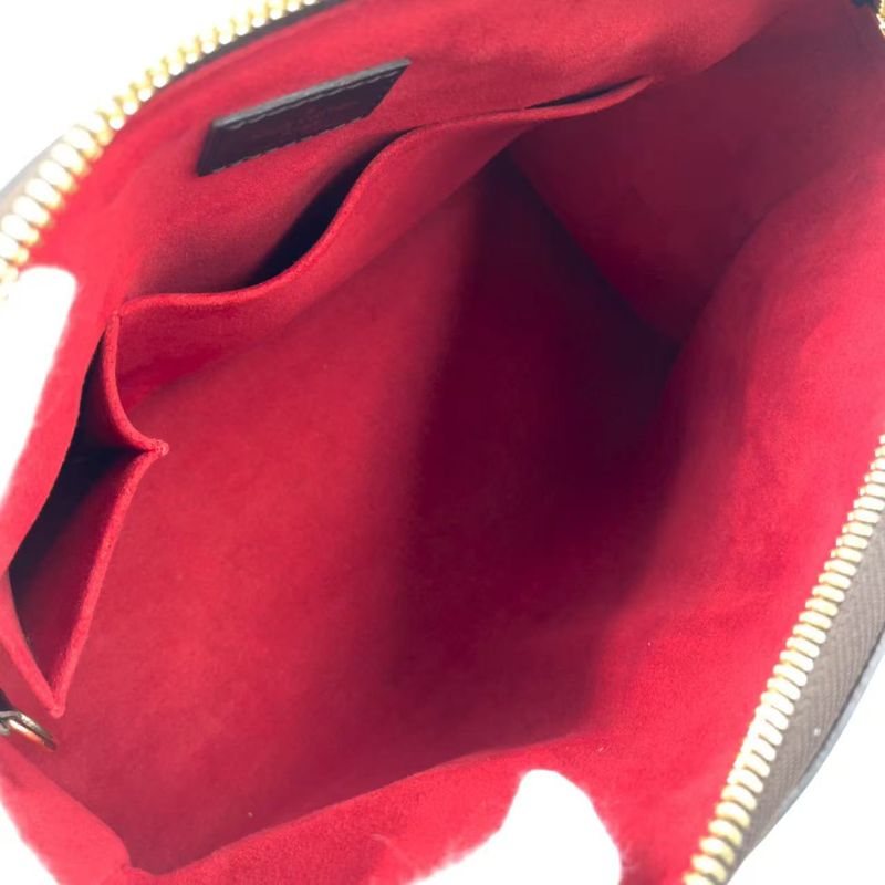 Louis Vuitton Trevi PM Damier Ebene Damier Ebene Leather × PVC Brown Handbag