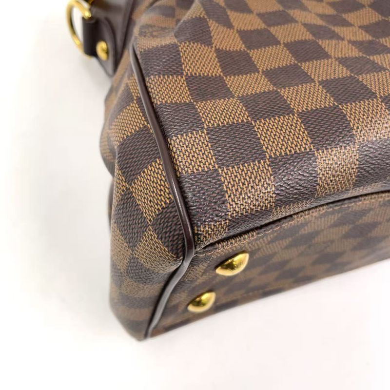 Louis Vuitton Trevi PM Damier Ebene Damier Ebene Leather × PVC Brown Handbag
