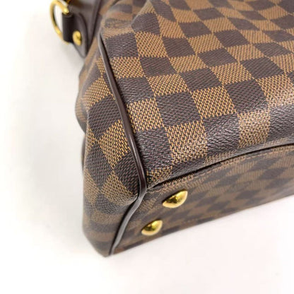 Louis Vuitton Trevi PM Damier Ebene Damier Ebene Leather × PVC Brown Handbag