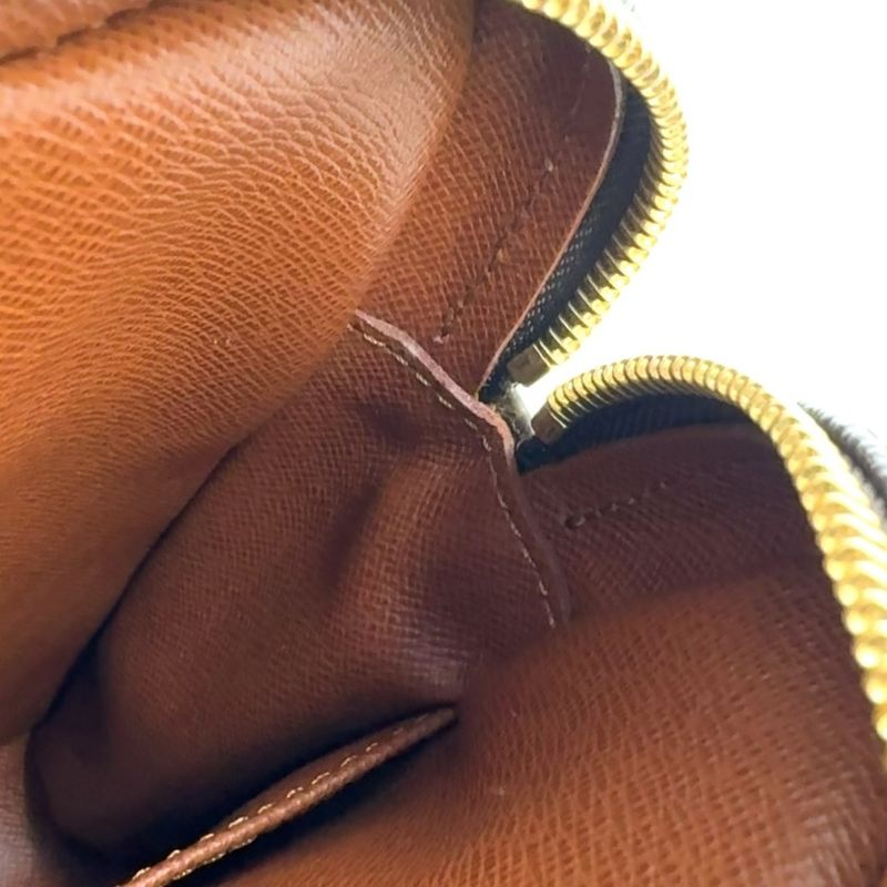 Louis Vuitton Amazon Monogram Leather × PVC Brown Shoulder Bag Gold M45236