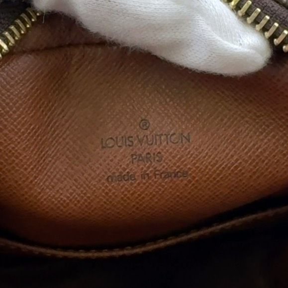 Louis Vuitton Amazon Monogram Leather × PVC Brown Shoulder Bag Gold M45236