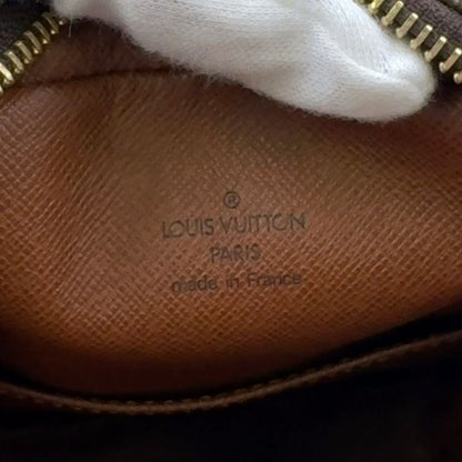 Louis Vuitton Amazon Monogram Leather × PVC Brown Shoulder Bag Gold M45236