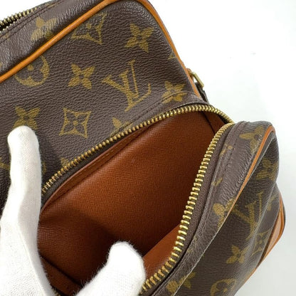 Louis Vuitton Amazon Monogram Leather × PVC Brown Shoulder Bag Gold M45236