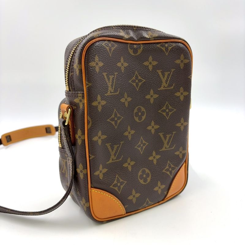 Louis Vuitton Amazon Monogram Leather × PVC Brown Shoulder Bag Gold M45236